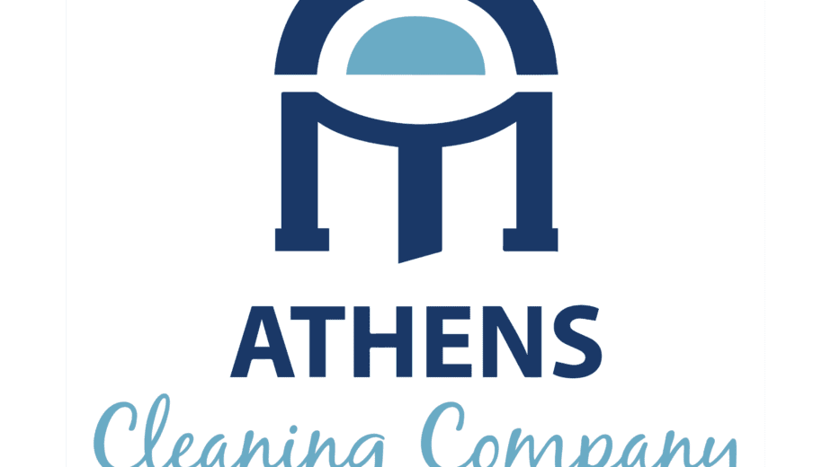 a logo for a cleaning company in Athens
