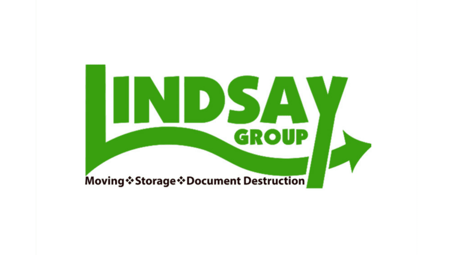 a green and black logo for lindsay group