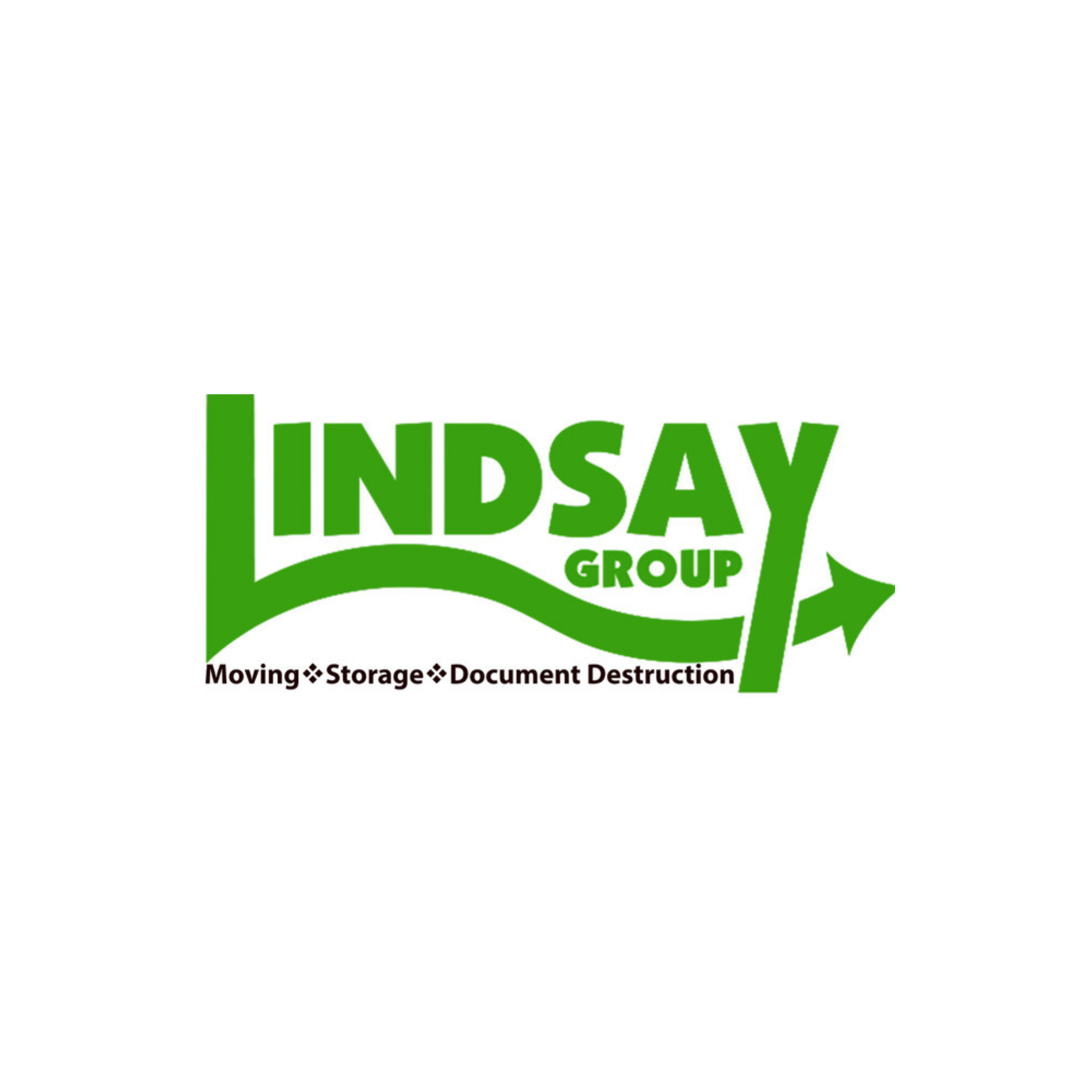 a green and black logo for lindsay group